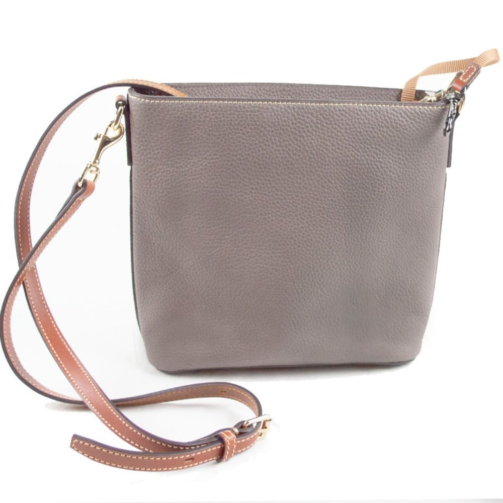 Dooney & Bourke Pebble Grain Zip Elephant Color Crossbody - Picture 7 of 16